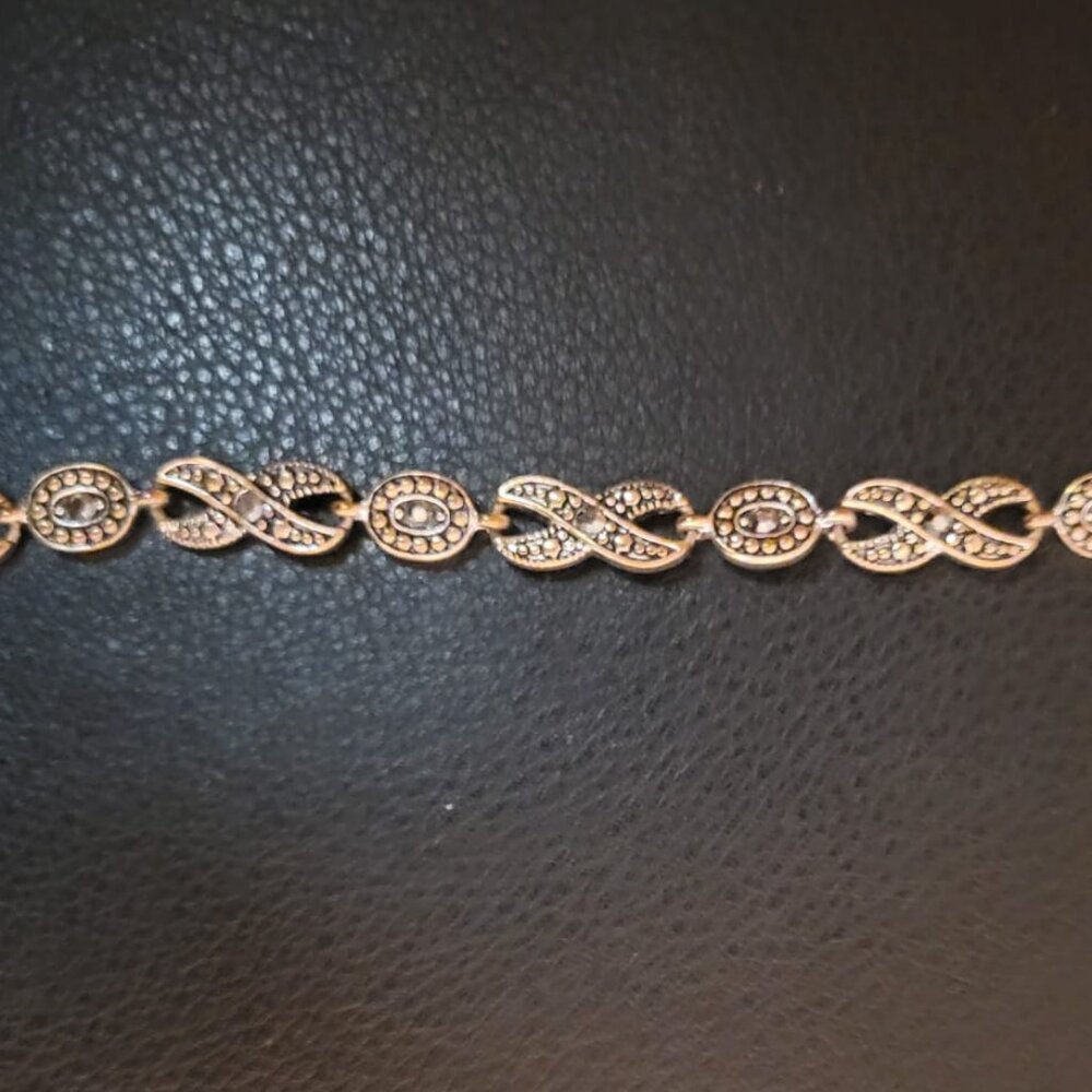 Women's Stainless Steel Marcasite Stainless Steel Bracelet